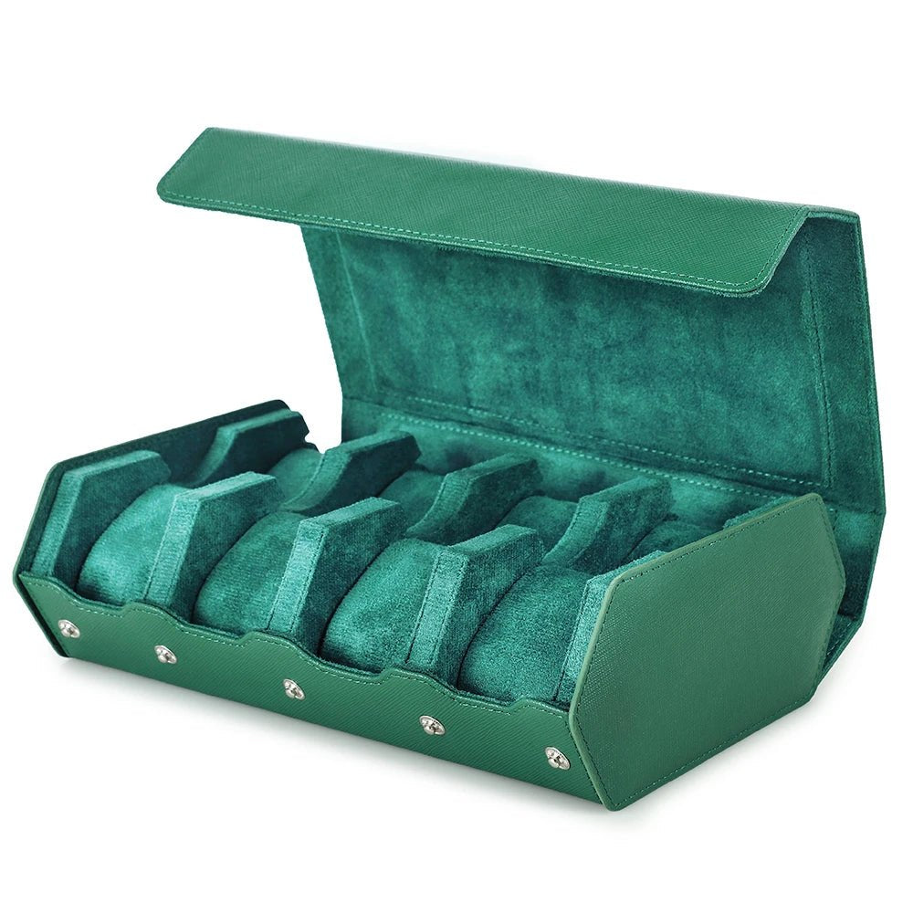 Hexagon Genuine Leather Watch Box - WatchMatic