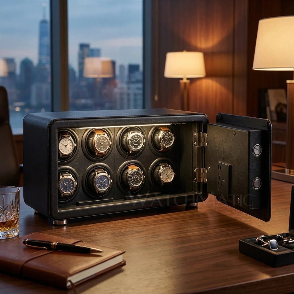 WatchMatic Fortis Series - Watch Winder Safe Box - WatchMatic